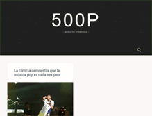 Tablet Screenshot of 500p.com